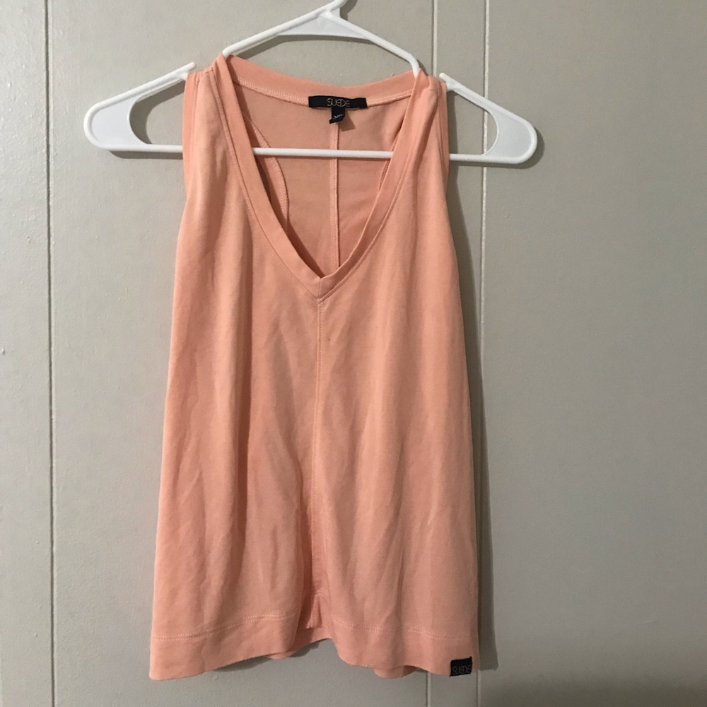 Peach colored tank top